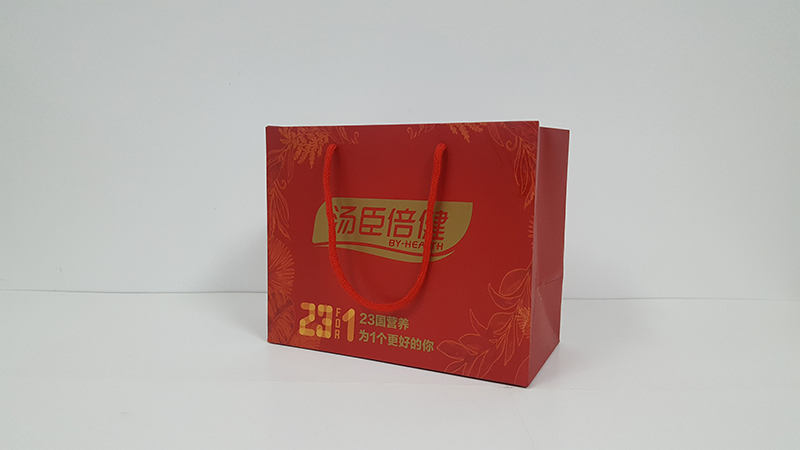 高檔彩色手提袋印刷展示湯臣倍健手提袋 高檔彩色手提袋印刷展示--湯臣倍健手提袋